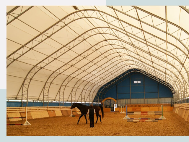 Строительство конных манежей в Протвино