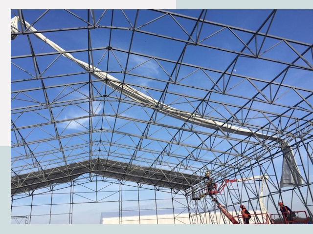 Шатровые ангары от 611 руб. в Протвино и Московской области