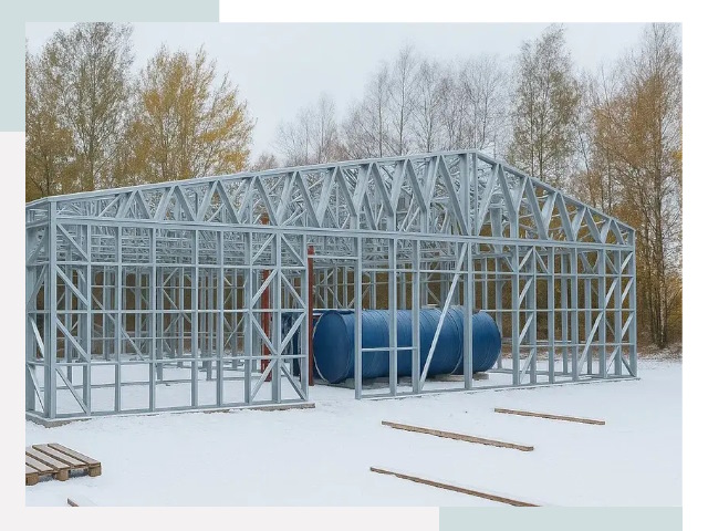 Металлические ангары в Протвино