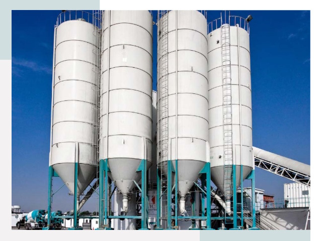 Строительство цементных силосов в Протвино
