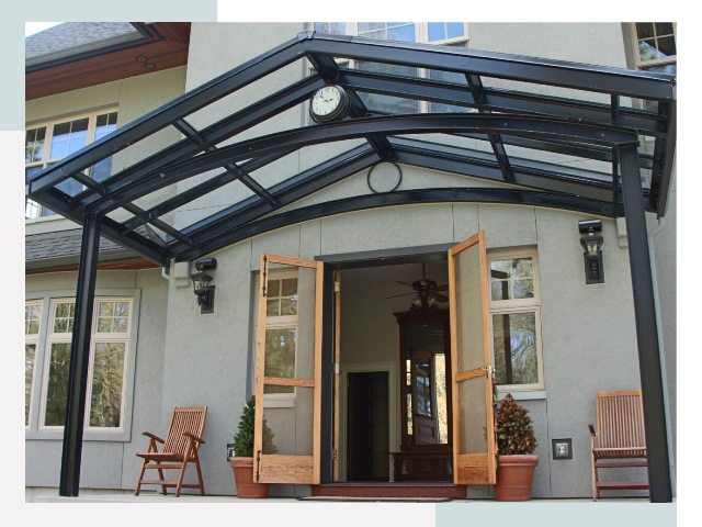 Козырьки металлические в Протвино