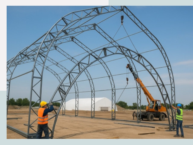 Монтаж ангаров в Протвино от 611 руб. - Надежно и быстро